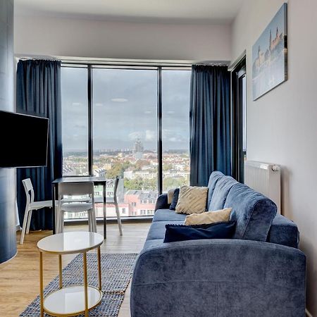 Aleda Tower, 14 Floor, Balkon Apartment Szczecin Exterior foto