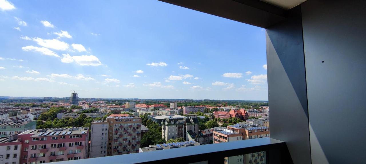 Aleda Tower, 14 Floor, Balkon Apartment Szczecin Exterior foto