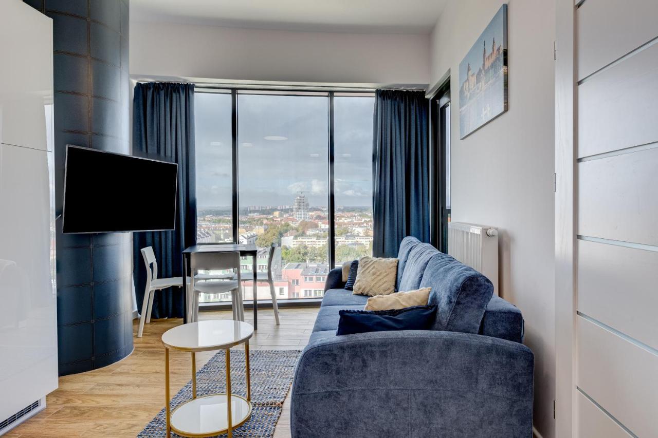 Aleda Tower, 14 Floor, Balkon Apartment Szczecin Exterior foto