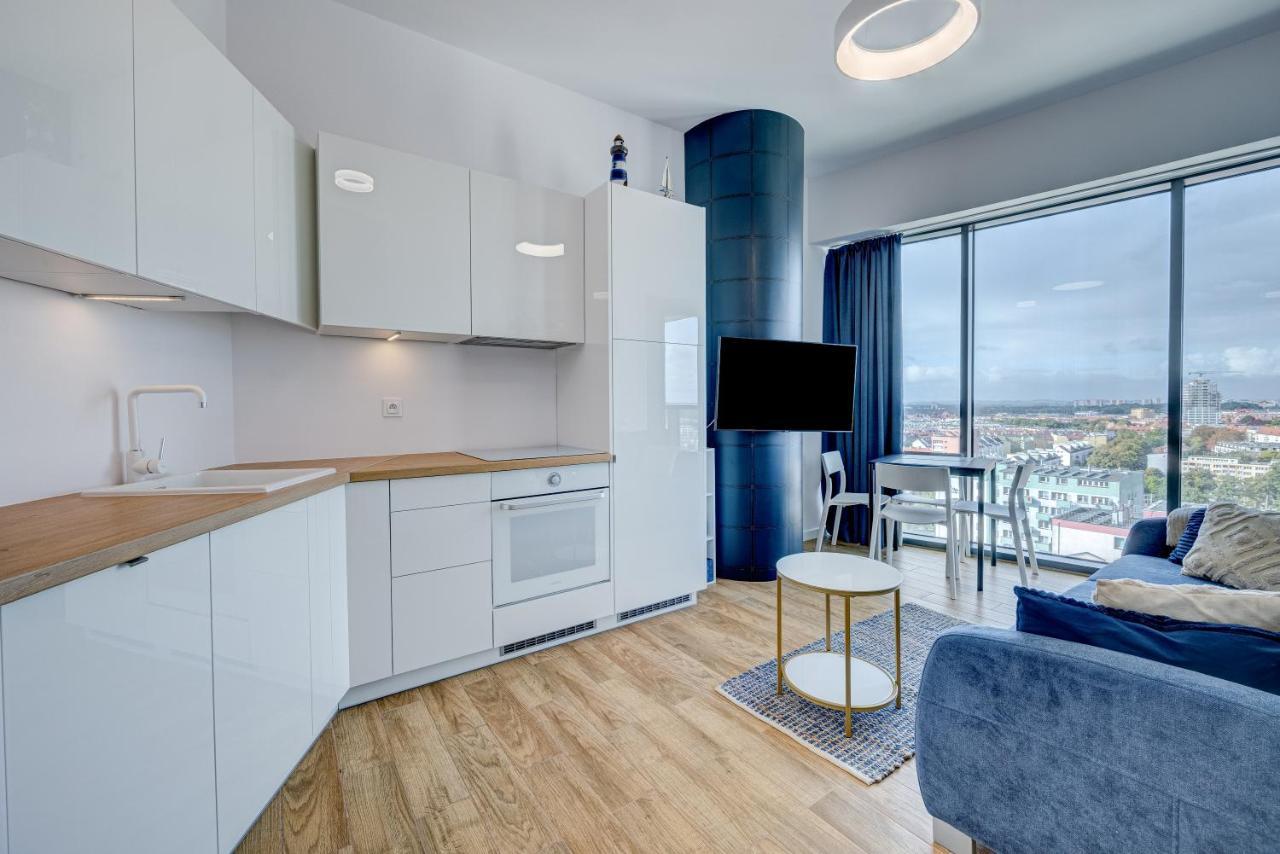 Aleda Tower, 14 Floor, Balkon Apartment Szczecin Exterior foto