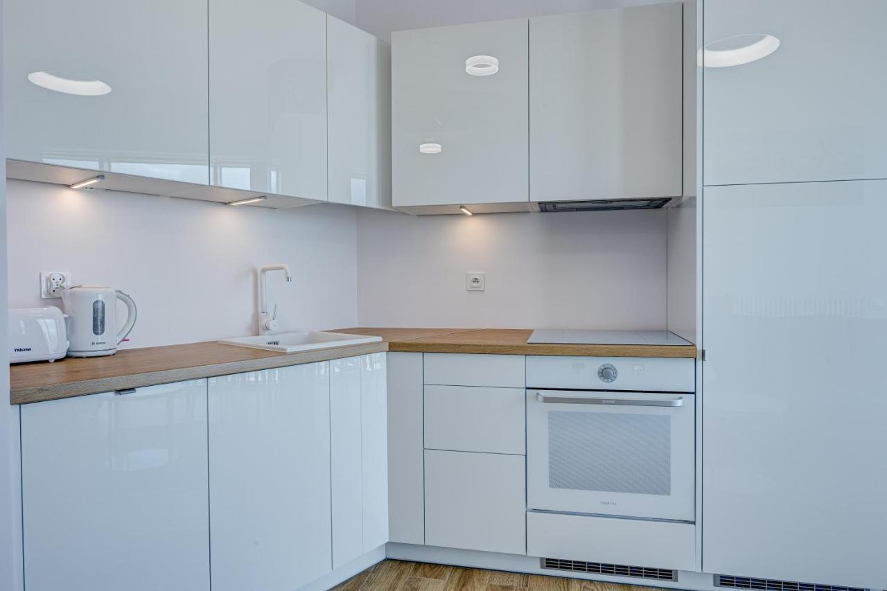 Aleda Tower, 14 Floor, Balkon Apartment Szczecin Exterior foto
