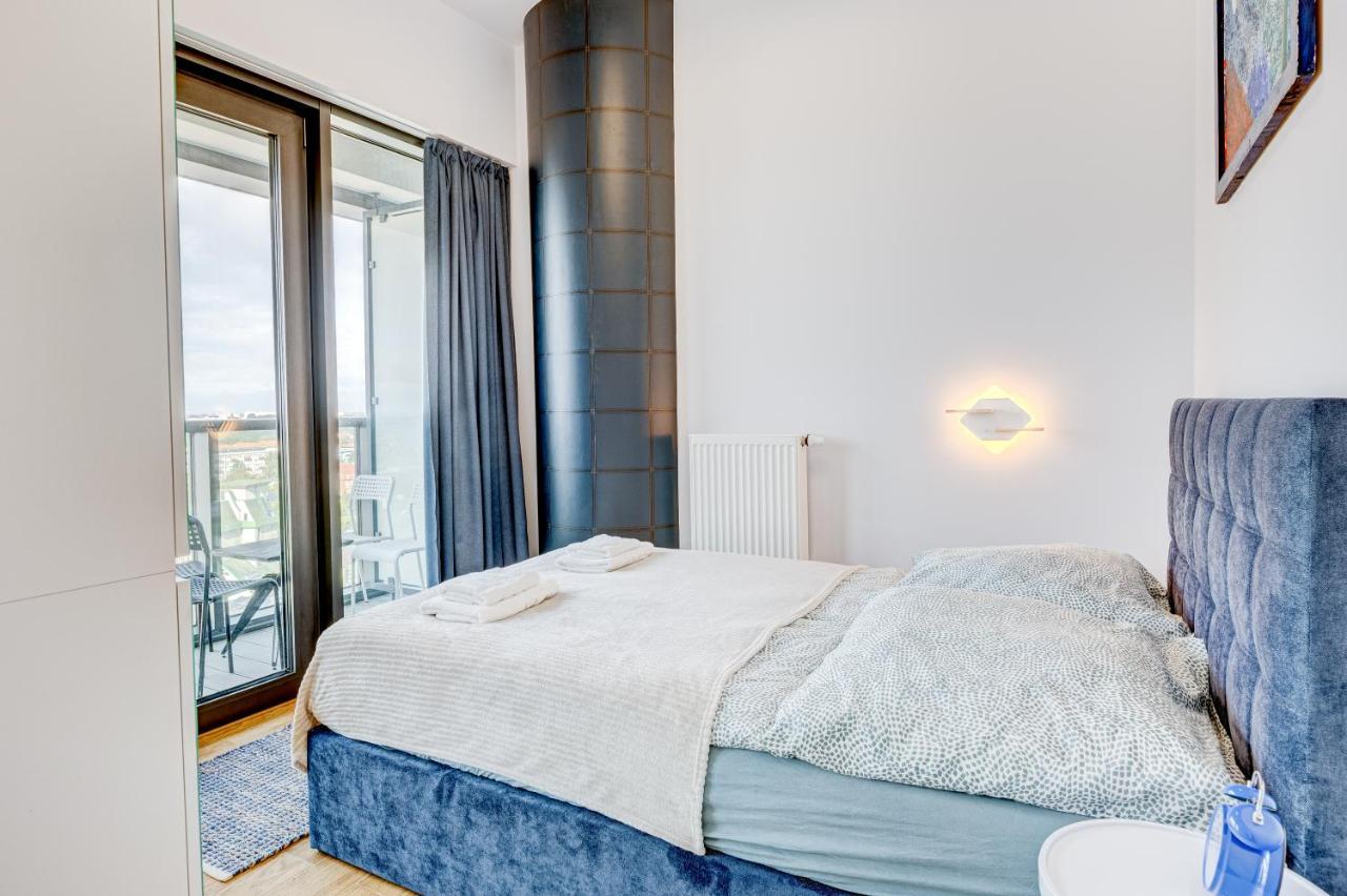 Aleda Tower, 14 Floor, Balkon Apartment Szczecin Exterior foto